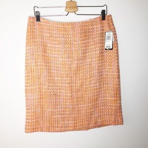 NWT Elements G vintage tweed pencil skirt